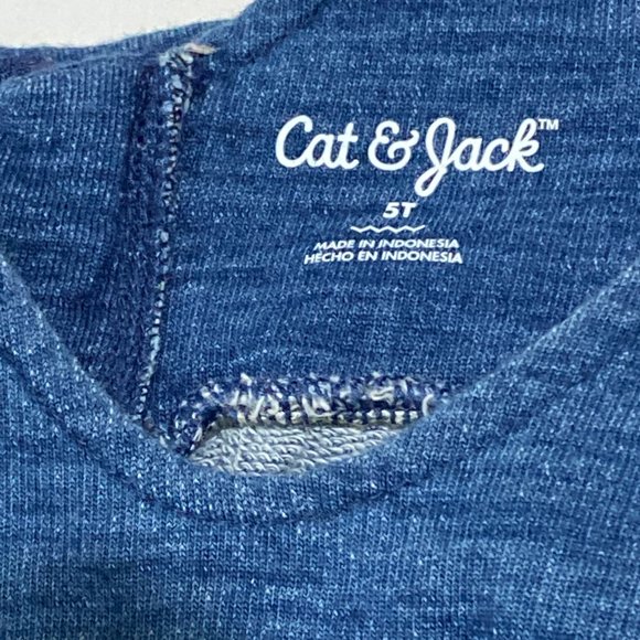 Cat & Jack ❤️ Girls Blue Fit & Flare Dress Size - 5T (PRE-LOVED) - Picture 4 of 6